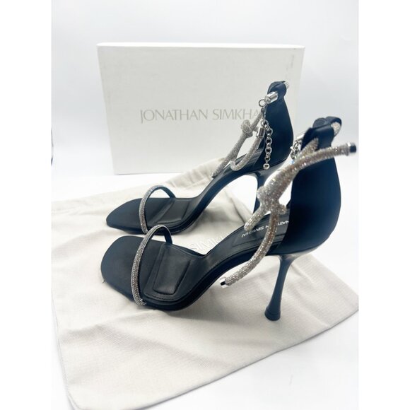 NWB Jonathan Simkhai Dalton Crystal Knot Sandal 38 - Picture 7 of 8